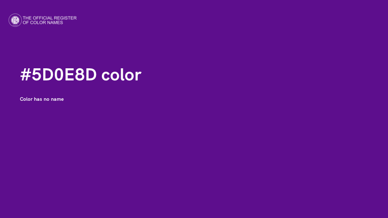 #5D0E8D color image