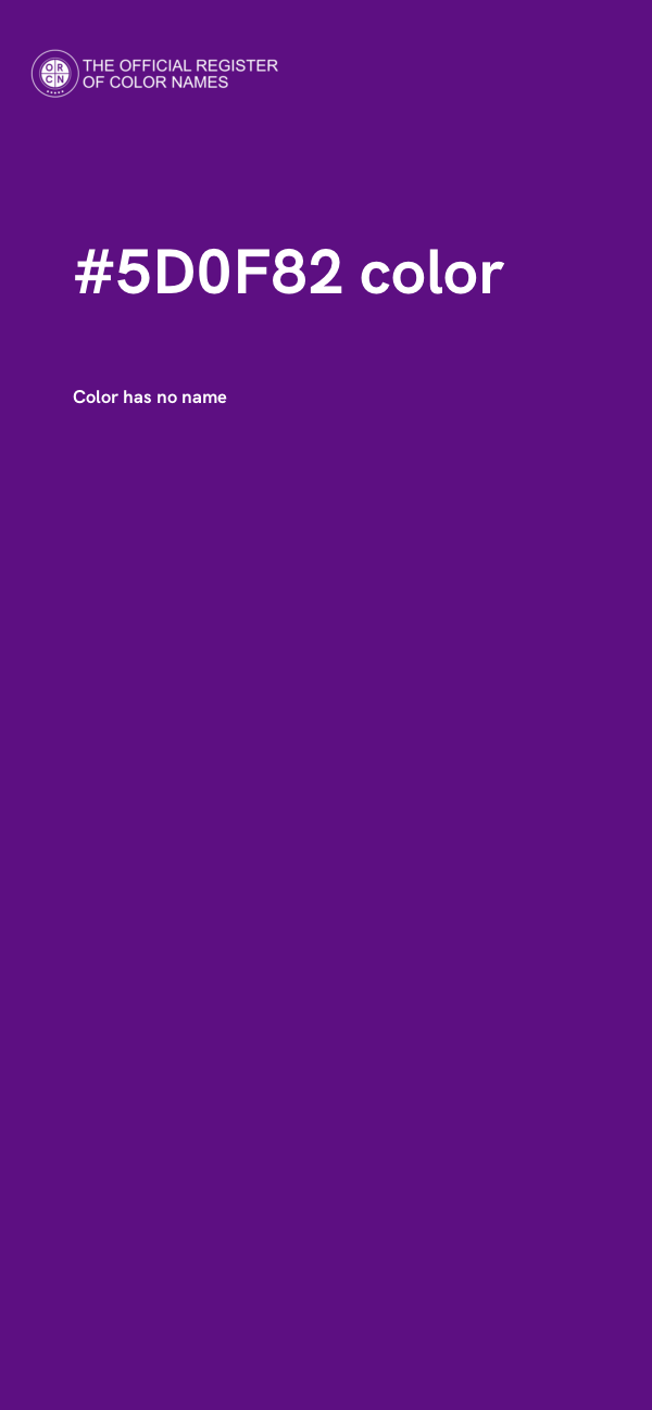 #5D0F82 color image