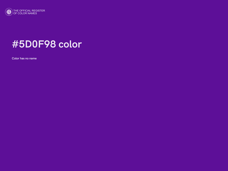 #5D0F98 color image