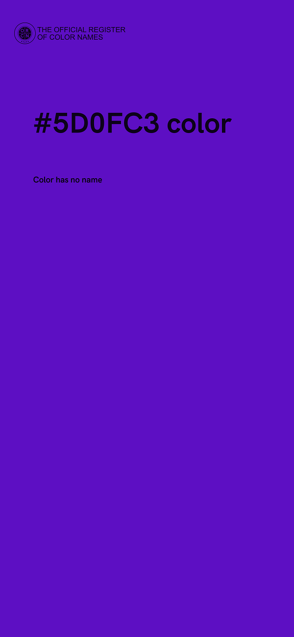 #5D0FC3 color image