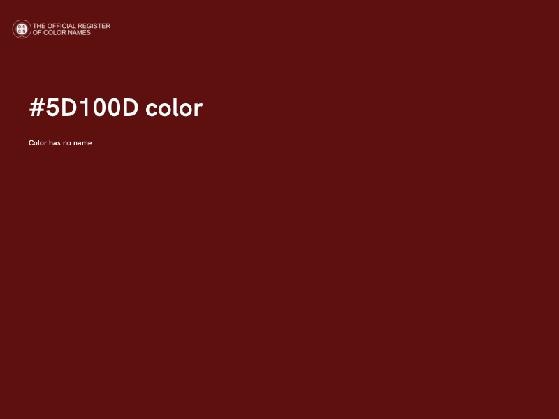 #5D100D color image