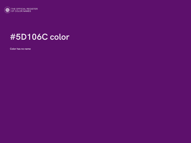 #5D106C color image