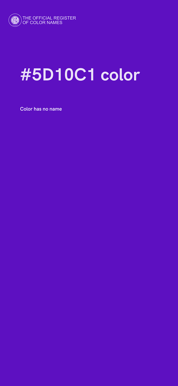 #5D10C1 color image