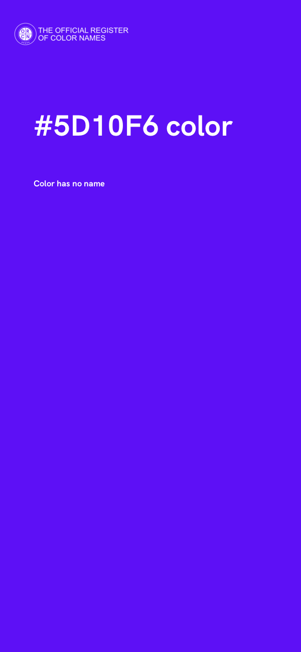 #5D10F6 color image