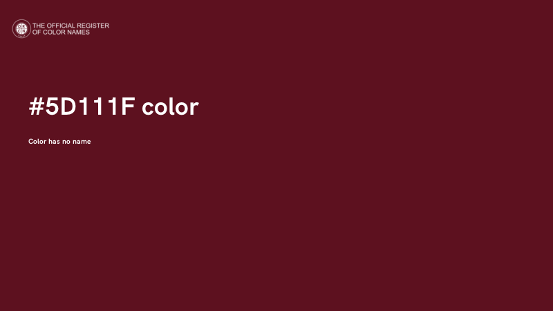#5D111F color image