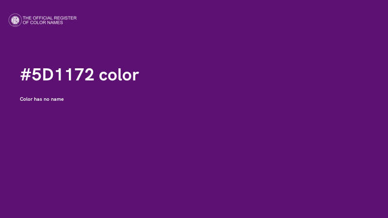 #5D1172 color image