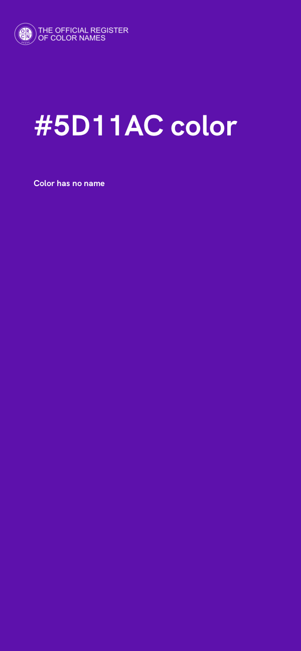 #5D11AC color image