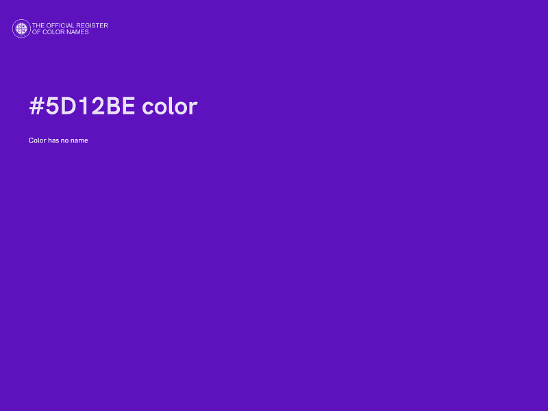 #5D12BE color image