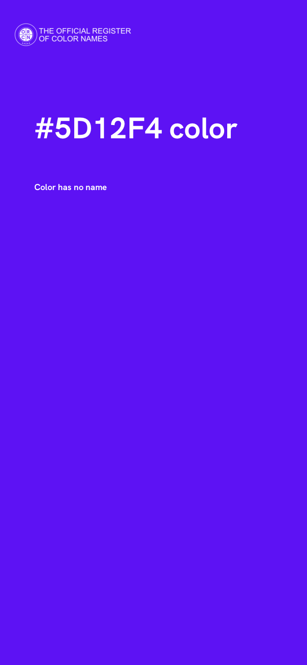 #5D12F4 color image