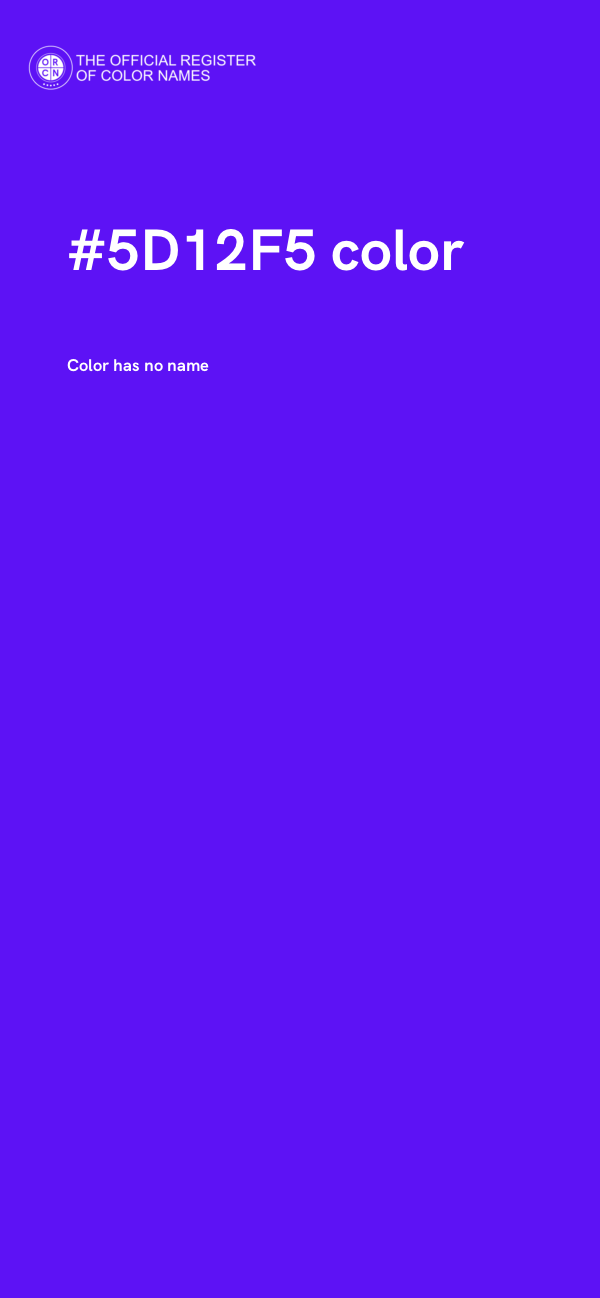 #5D12F5 color image