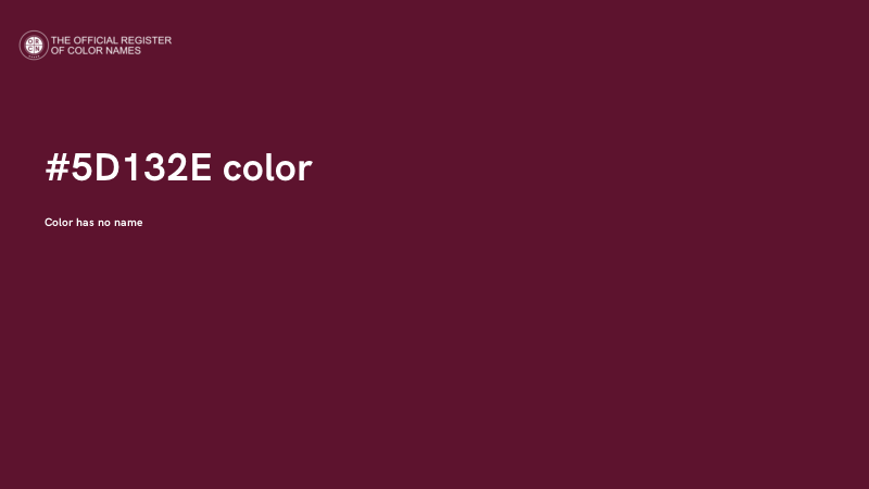 #5D132E color image