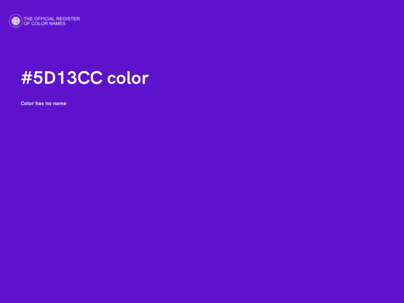#5D13CC color image