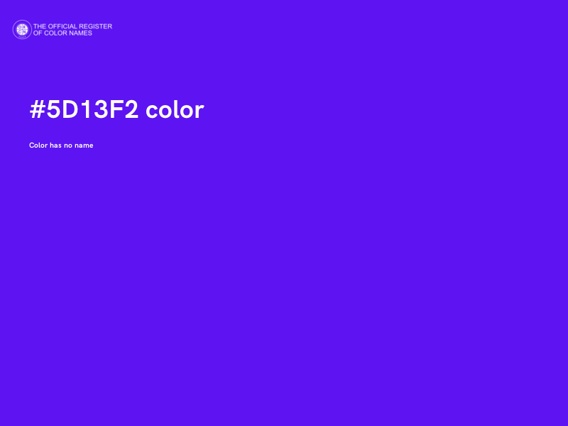 #5D13F2 color image