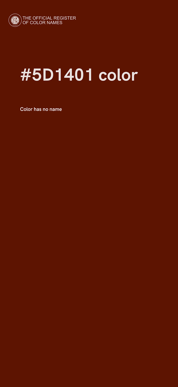 #5D1401 color image