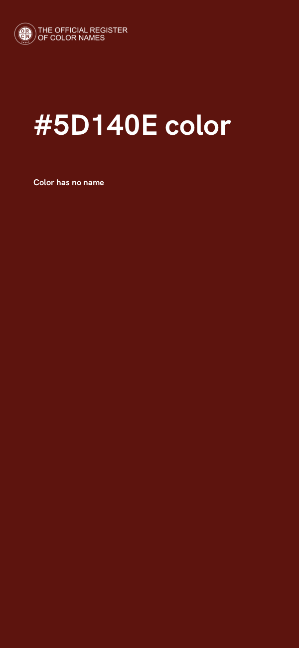 #5D140E color image