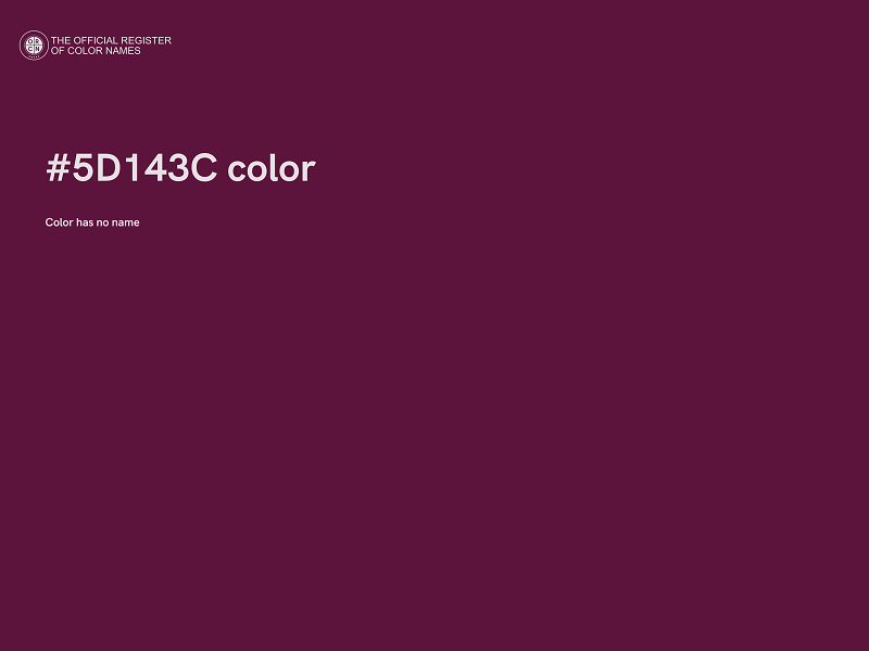 #5D143C color image