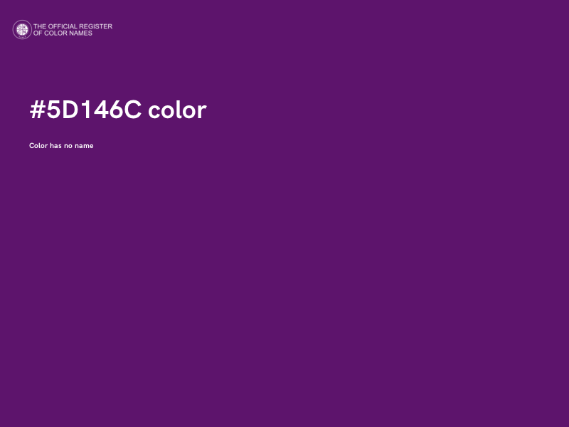 #5D146C color image