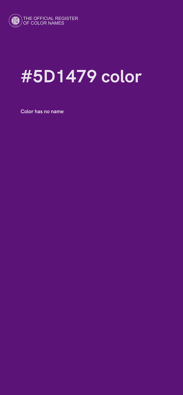 #5D1479 color image