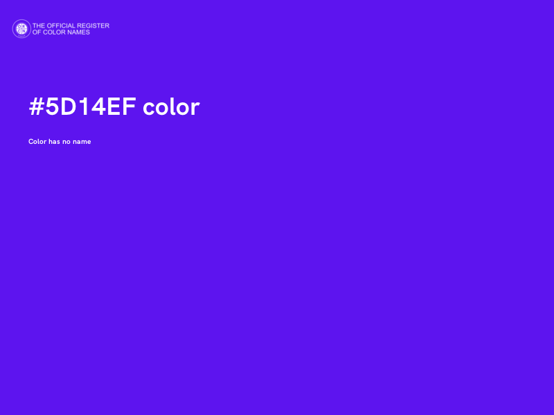 #5D14EF color image