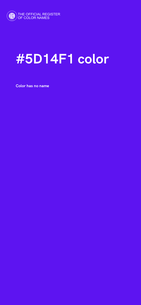 #5D14F1 color image