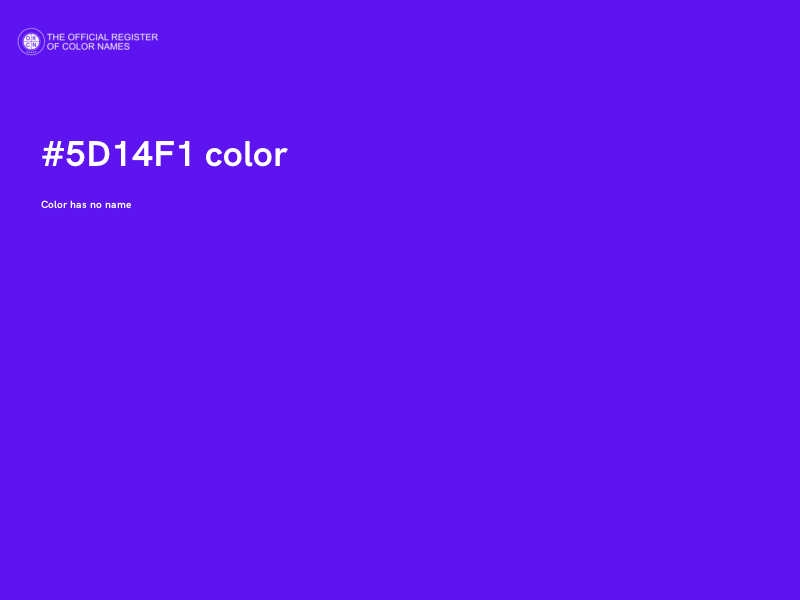 #5D14F1 color image