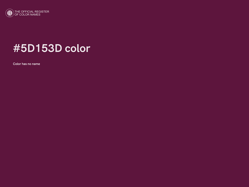 #5D153D color image