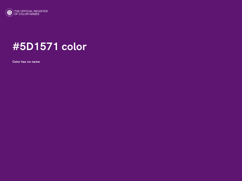 #5D1571 color image