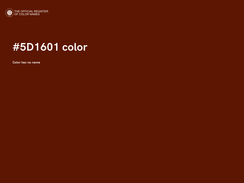 #5D1601 color image