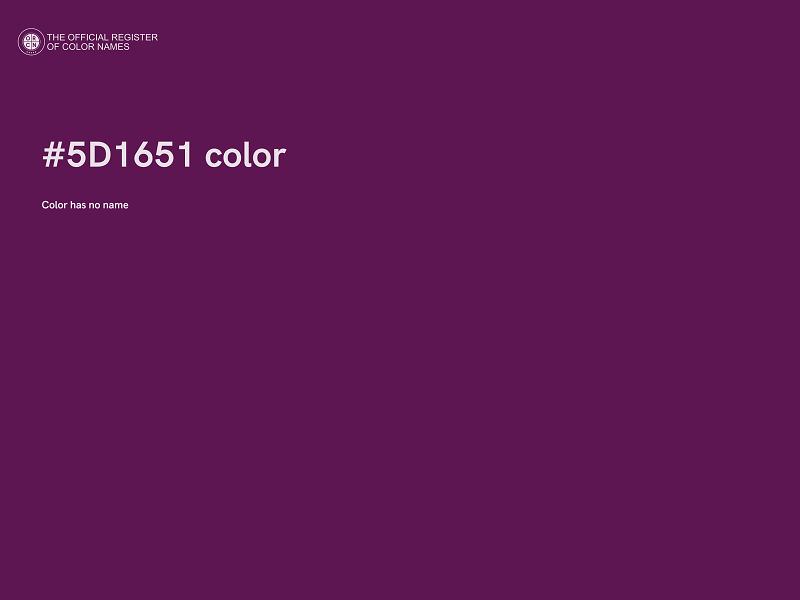 #5D1651 color image