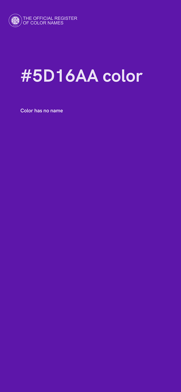 #5D16AA color image