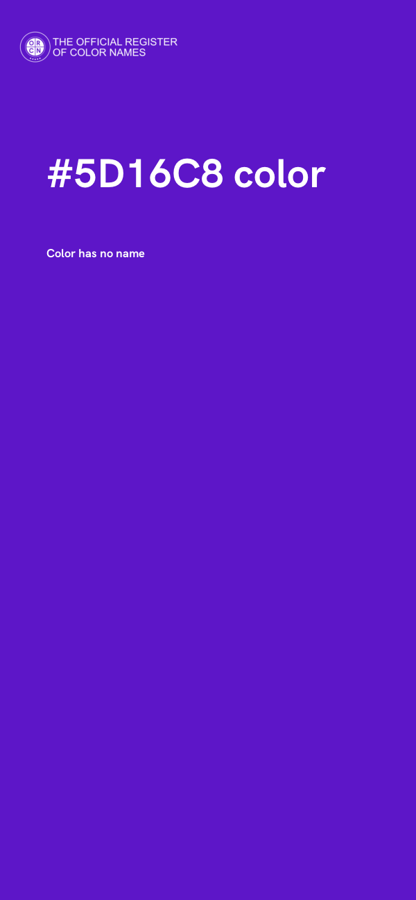 #5D16C8 color image