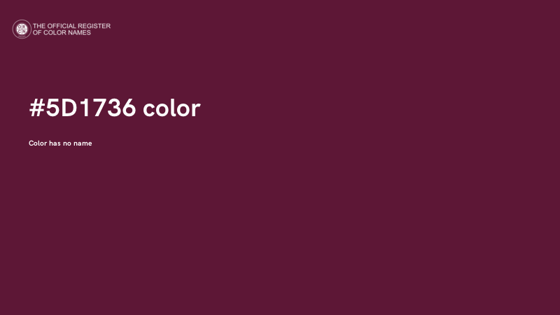 #5D1736 color image