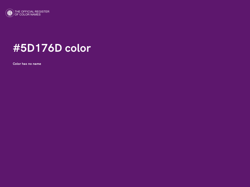 #5D176D color image