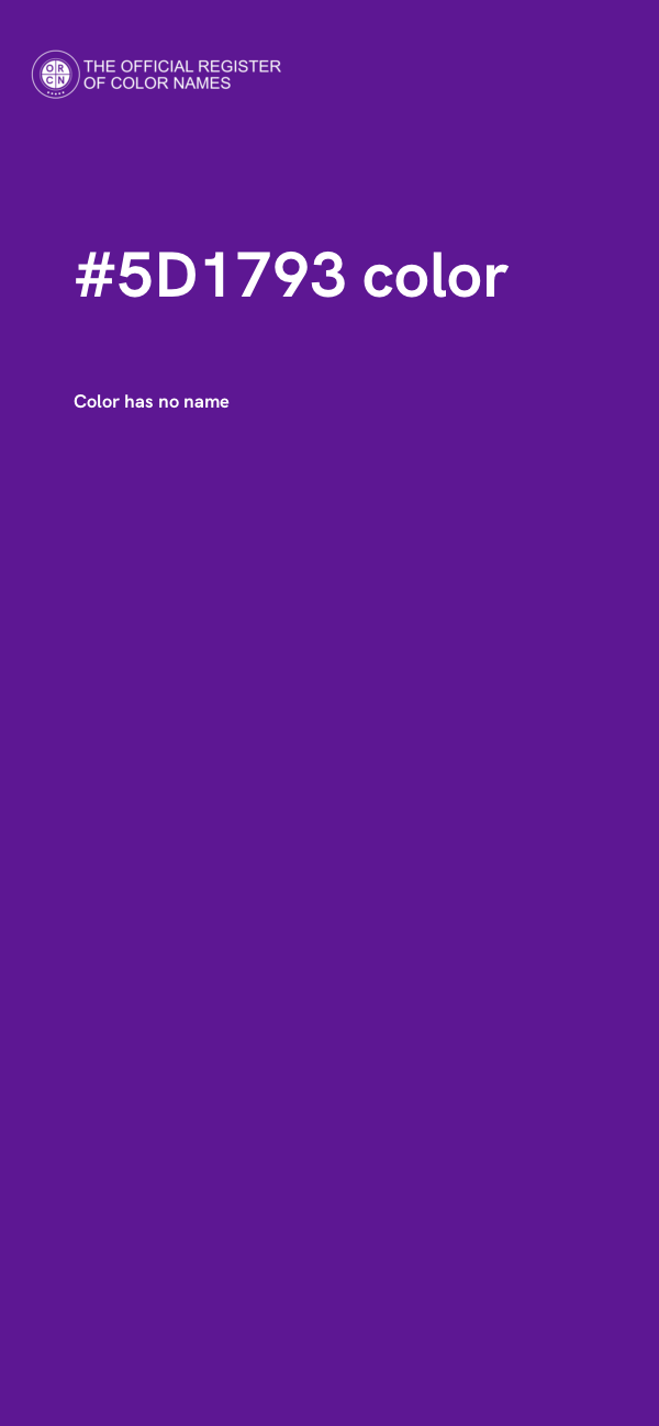 #5D1793 color image