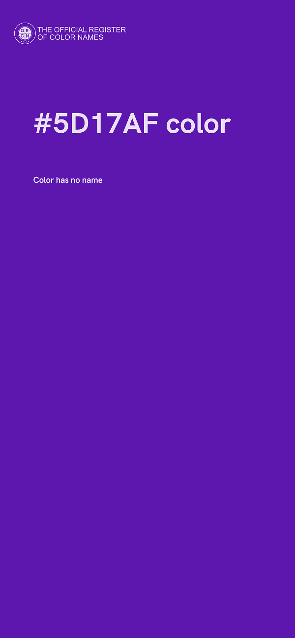 #5D17AF color image