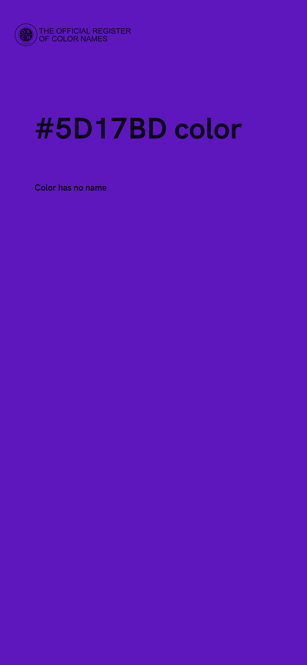 #5D17BD color image
