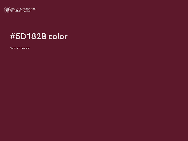 #5D182B color image