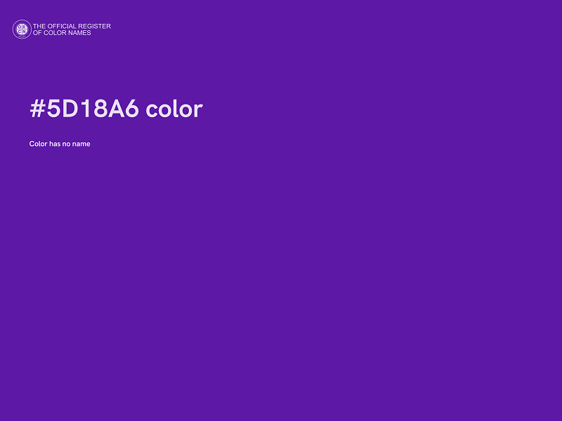 #5D18A6 color image