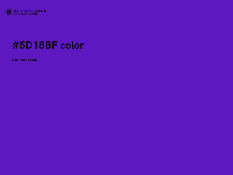 #5D18BF color image