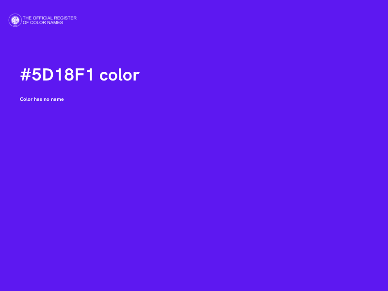 #5D18F1 color image