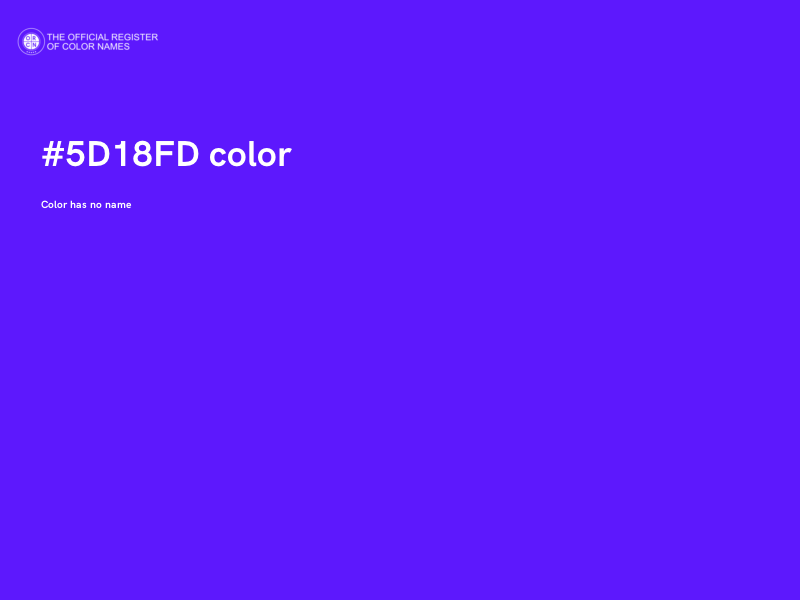 #5D18FD color image