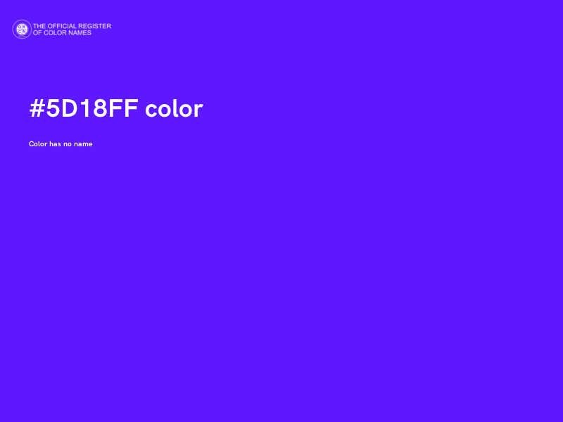 #5D18FF color image