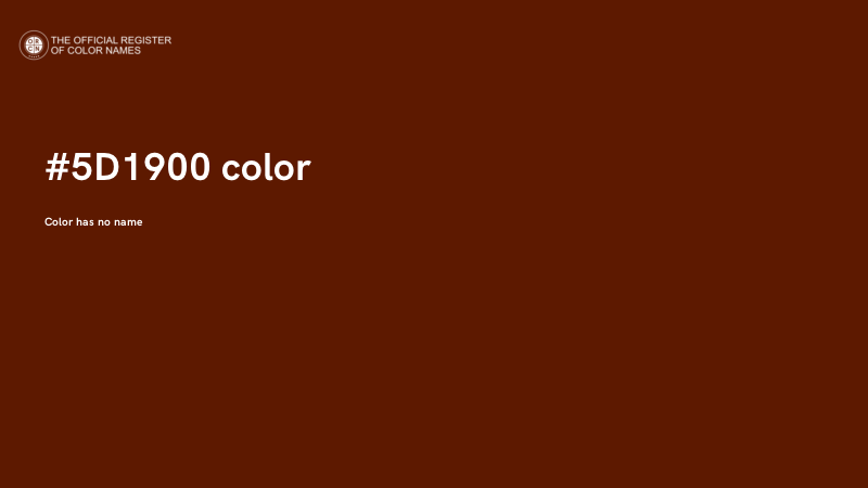 #5D1900 color image