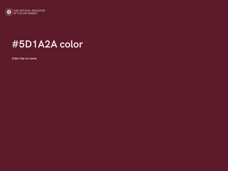 #5D1A2A color image