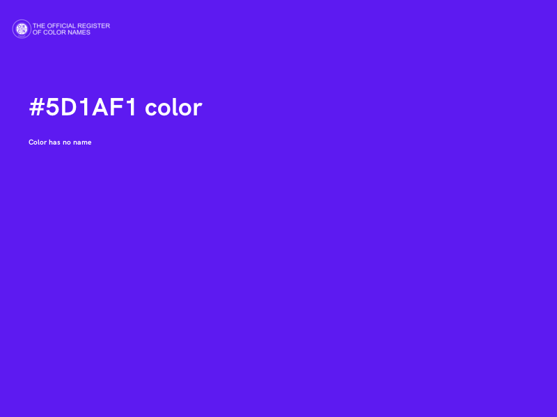#5D1AF1 color image