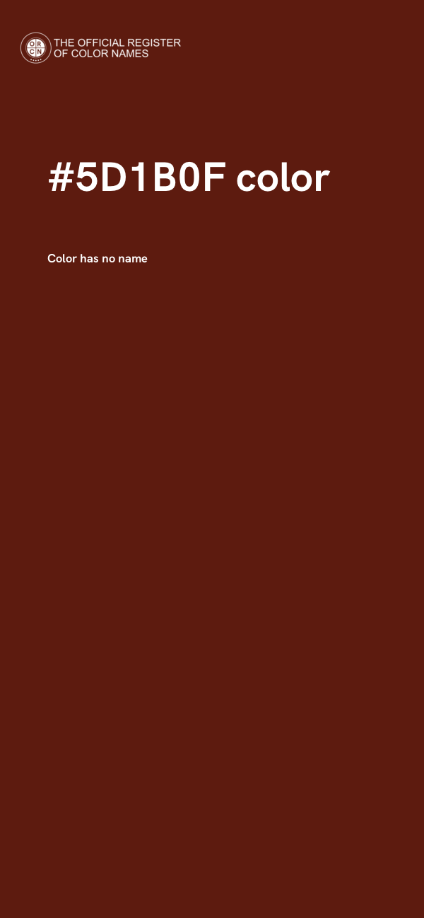 #5D1B0F color image
