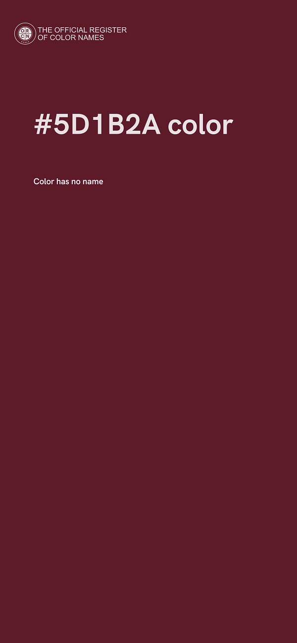 #5D1B2A color image