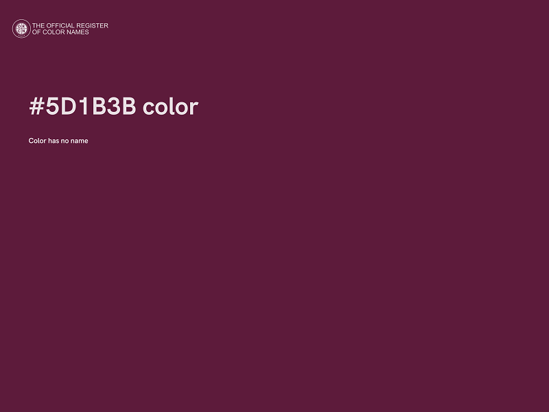 #5D1B3B color image