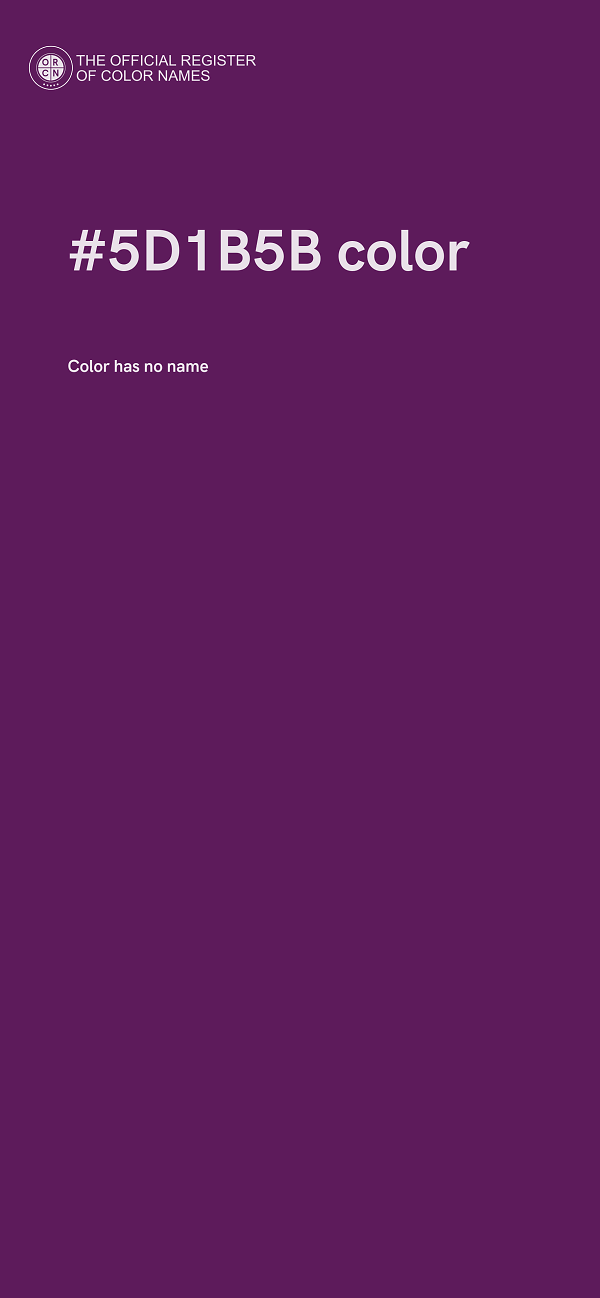 #5D1B5B color image