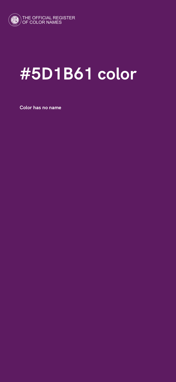 #5D1B61 color image